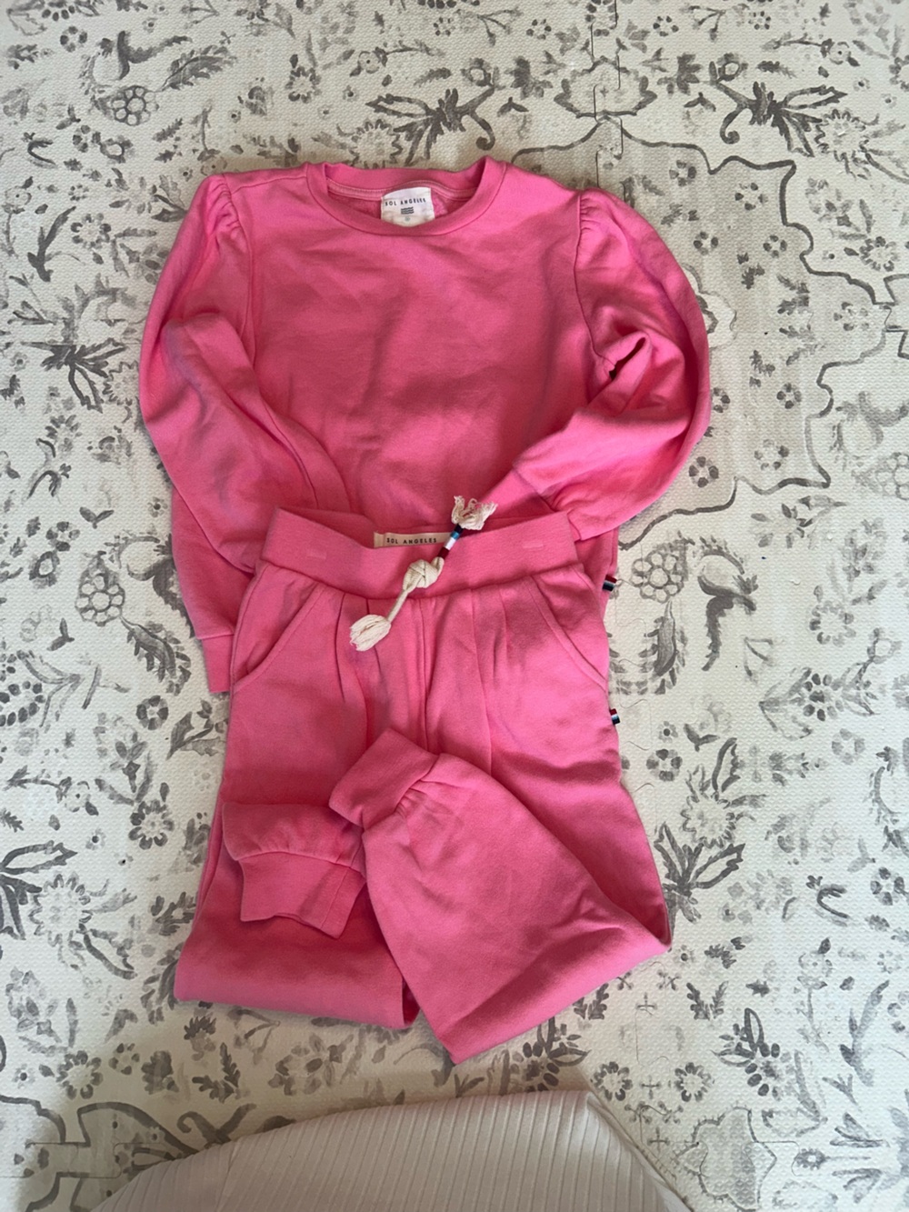 Sol Angeles Pink Girls' Jogger Set